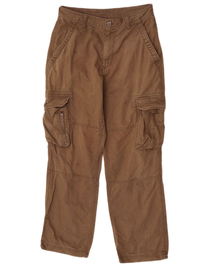 Męskie spodnie cargo Marks & Spencer W30 L29, bawełna khaki