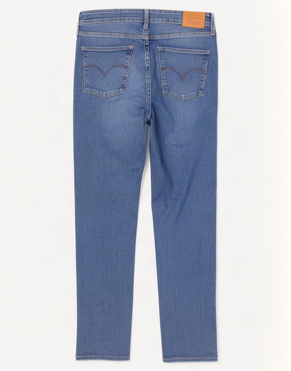 Damskie jeansy Levi's 721 Crop High Rise Skinny W31 L26 Niebieskie bawełniane