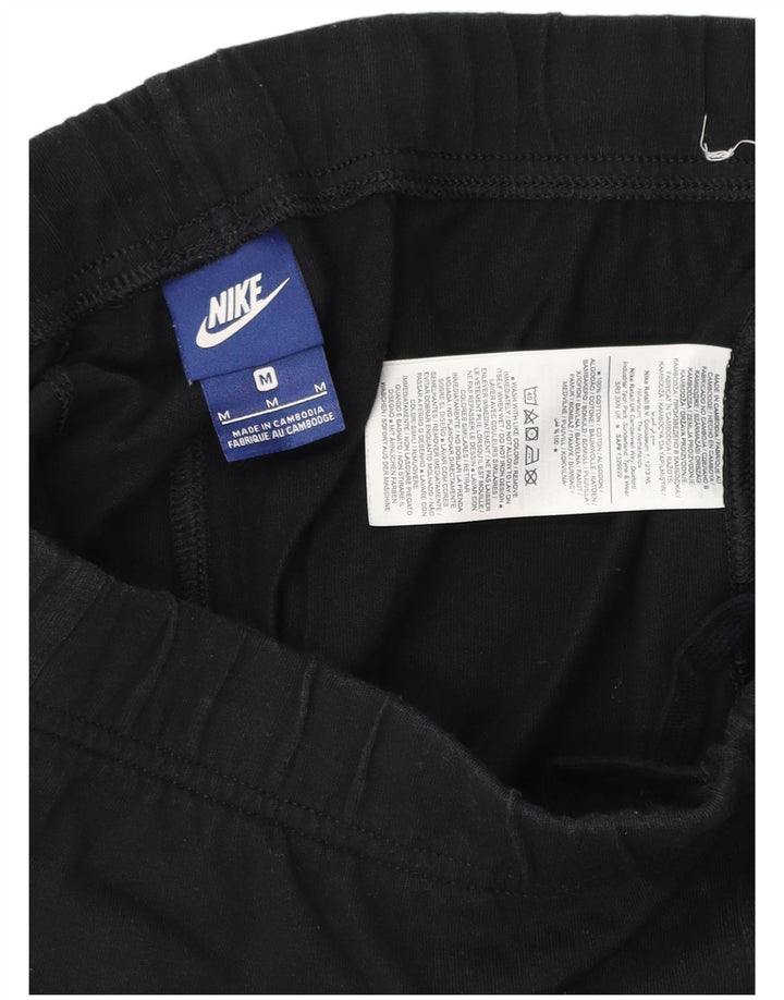 Męskie spodenki sportowe NIKE, średniej wielkości, czarne, bawełniane