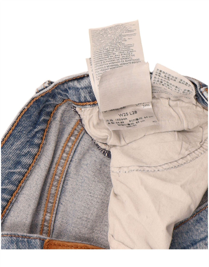 Damskie dżinsy Levi's Wedgie Straight W25 L28 Niebieska bawełna
