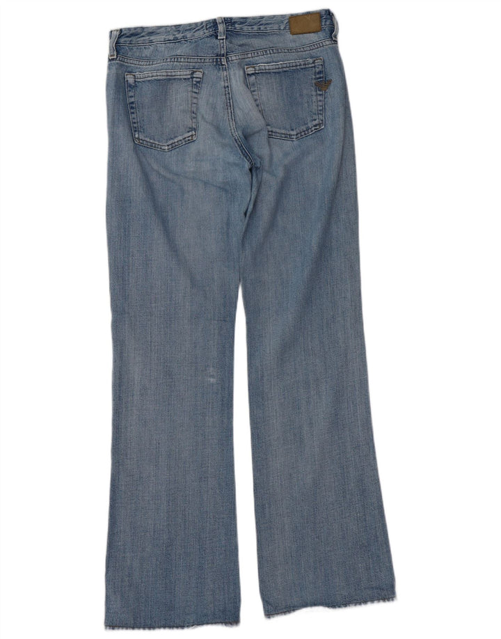 Damskie dżinsy Armani w trudnej sytuacji Bootcut W29 L32 Niebieskie bawełniane