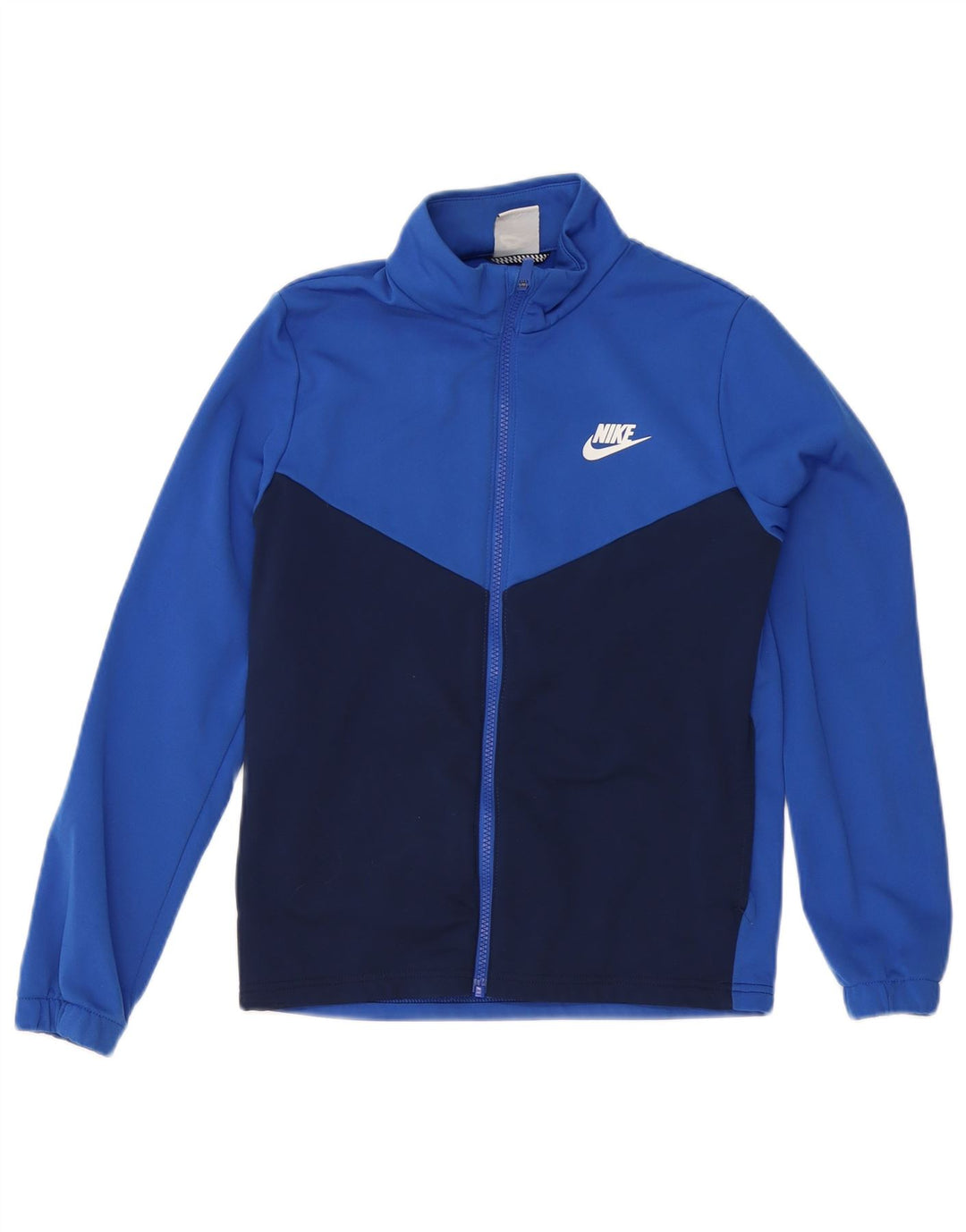 Chłopięca kurtka dresowa Nike Graphic 12-13 lat, duża niebieska, z blokami kolorów