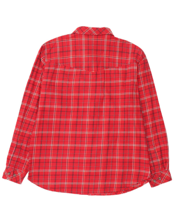 Męska koszula flanelowa Jack Wolfskin UK 44/46 XL, bawełniana w czerwoną kratę