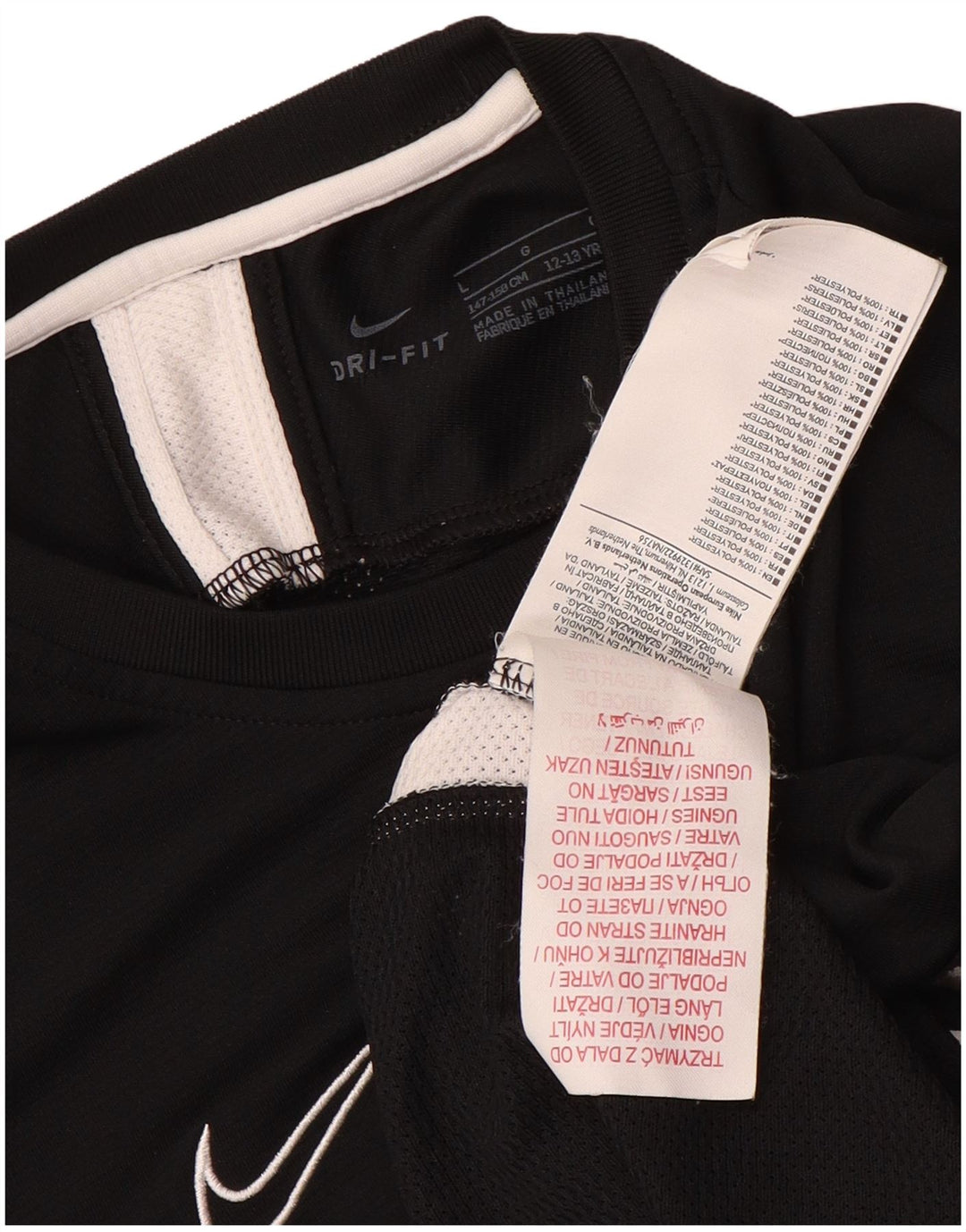 Chłopięcy T-shirt Nike Dri Fit na 12-13 lat, duży, czarny, poliester