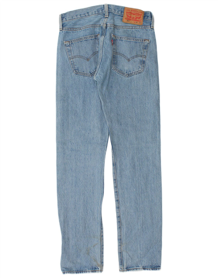 Męskie jeansy Levi's 501 Straight W28 L32 Niebieskie bawełniane
