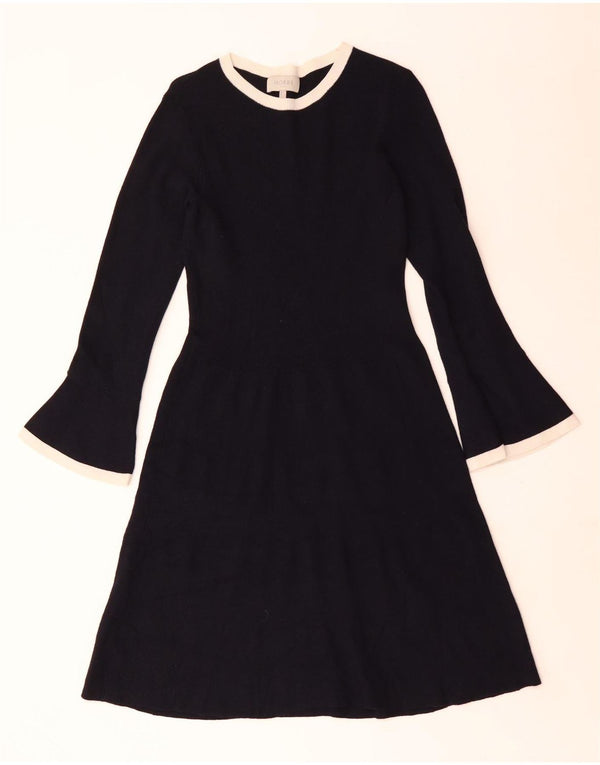 Damska sukienka sweterkowa Hobbs z długim rękawem UK 4 XS w kolorze granatowym