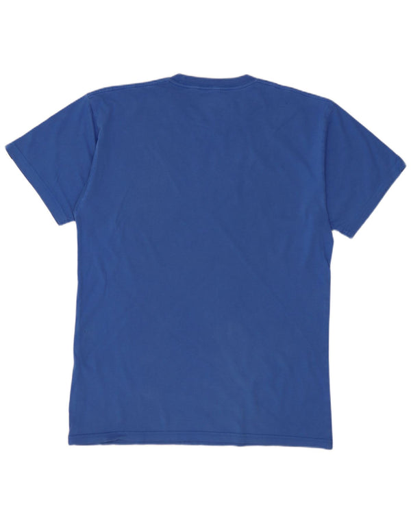 Męski T-shirt Vans o klasycznym kroju z grafiką, średni niebieski, bawełniany