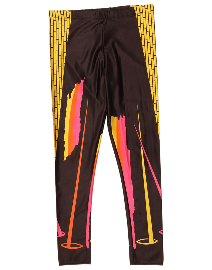 Legginsy damskie Vintage UK 14 Średni wielobarwny poliamid z blokami kolorów