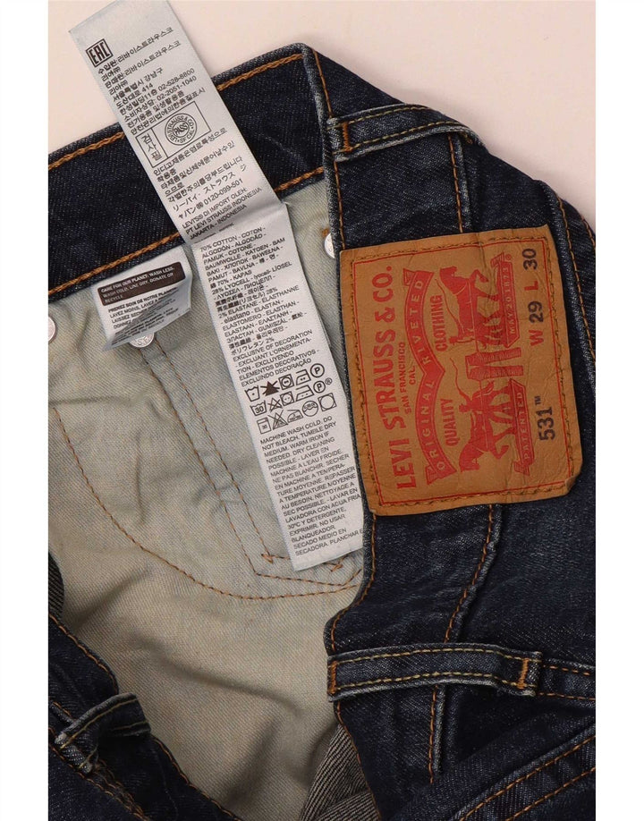 Męskie jeansy Levi's 531 Straight W29 L30 Niebieskie bawełniane