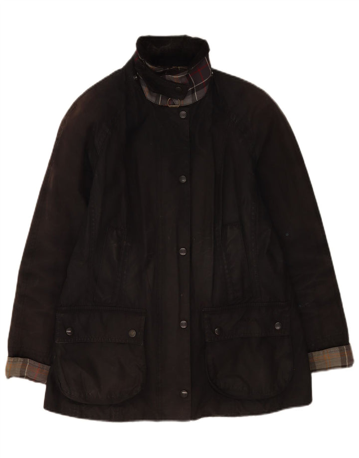 Kurtka damska Barbour Oversize z woskowanej bawełny UK 10, mała czarna