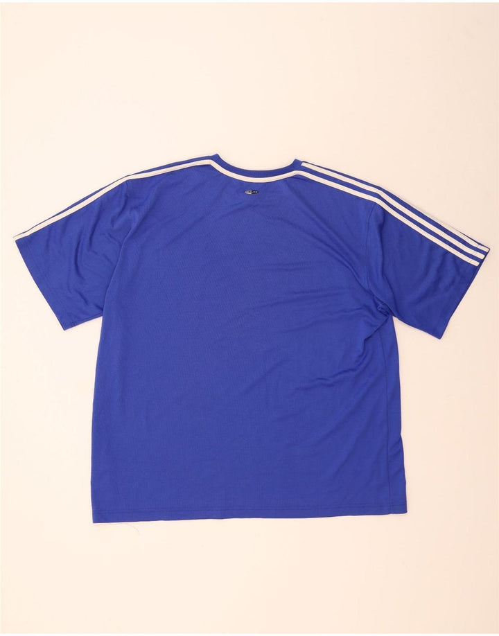 Męski T-shirt ADIDAS Climalite Top 2XL Niebieski Poliester