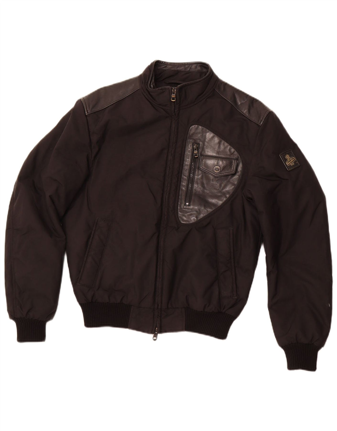 REFRIGIWEAR Mens Bomber Waterproof Jacket UK 38 Medium Black Nylon