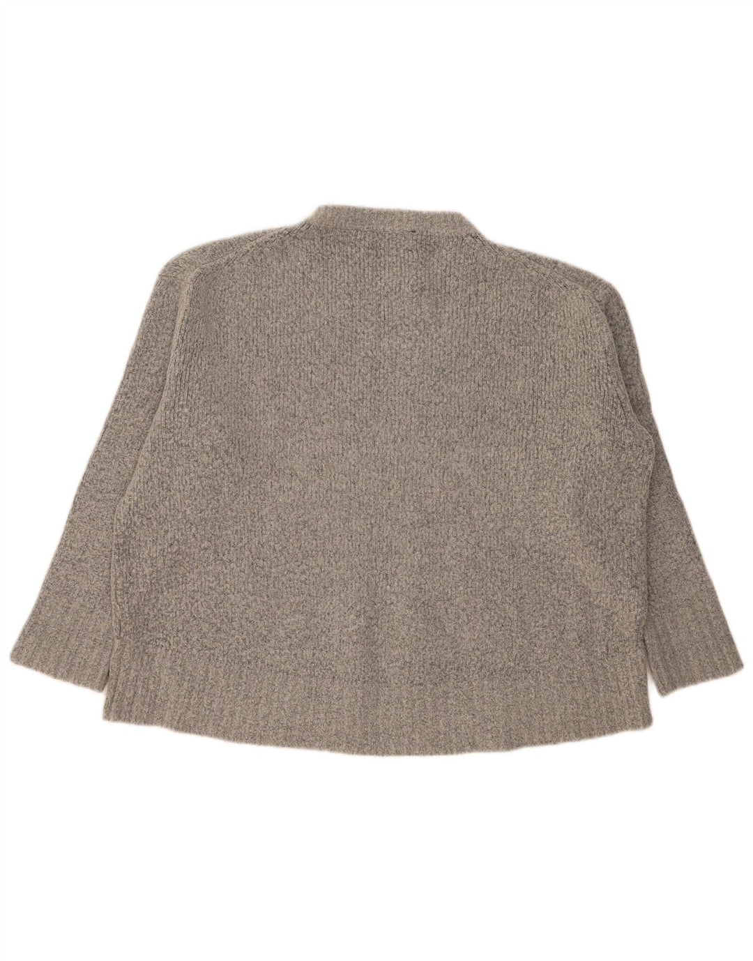 Damski sweter oversize Zara z okrągłym dekoltem UK 14, średni szary