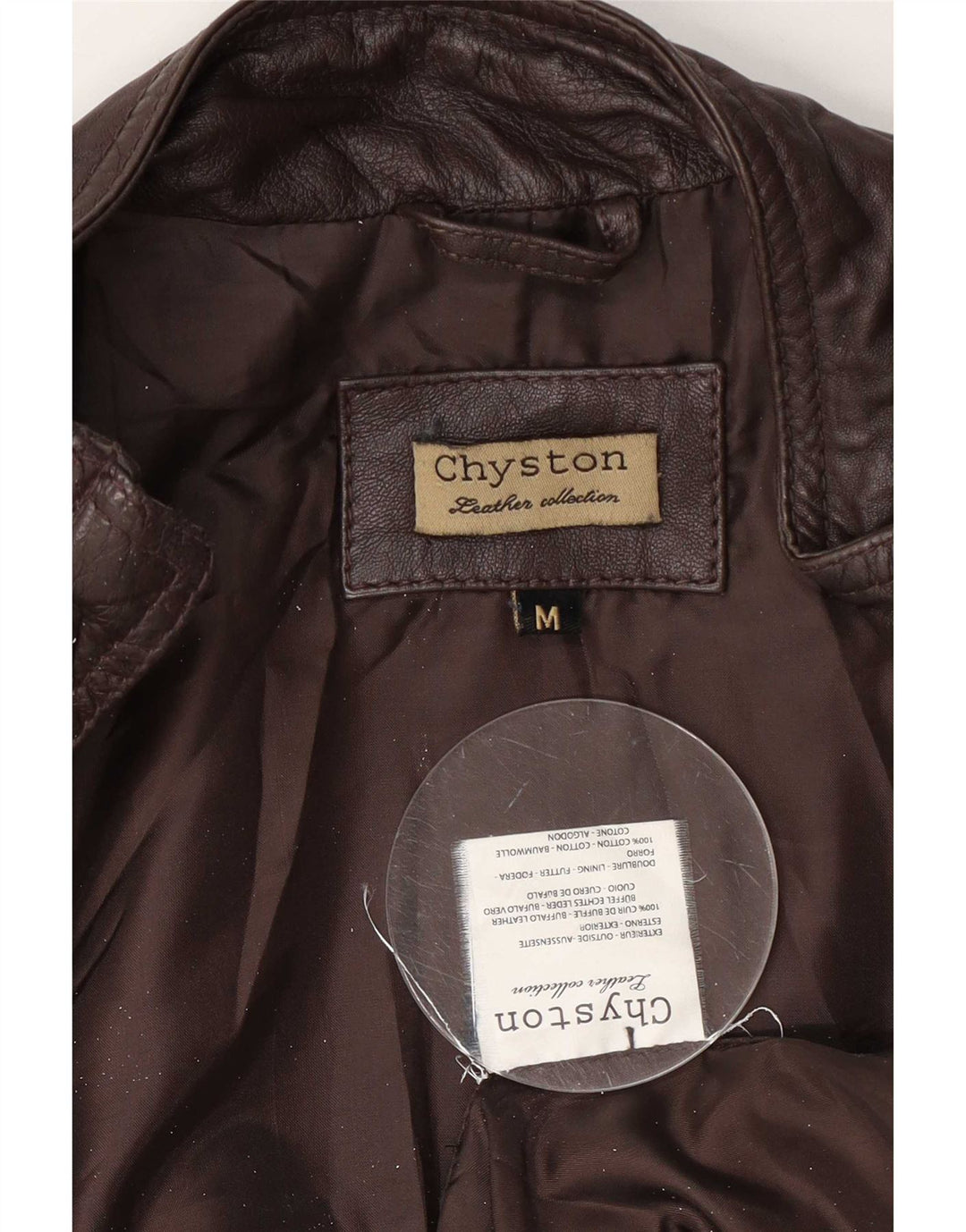 Chyston Damska skórzana kurtka użytkowa UK 12 Medium Brown