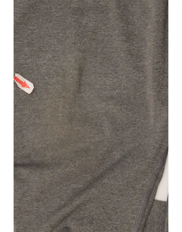 Męskie legginsy Nike Compression Graphic Crop, 2XL, szare, z blokami kolorów