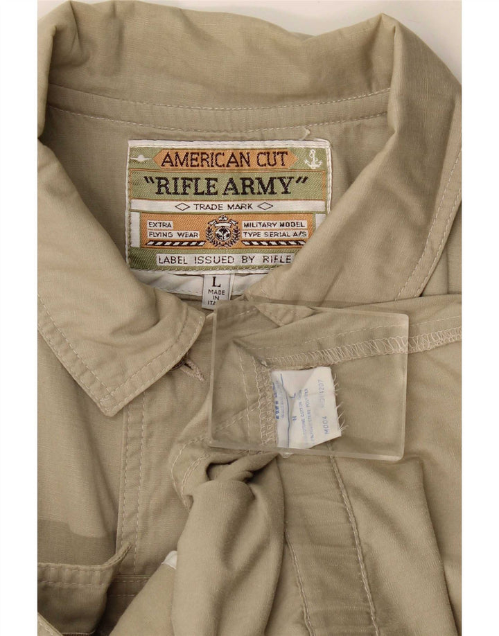Rifle Męska kurtka bomberka UK 40 Large Khaki Cotton