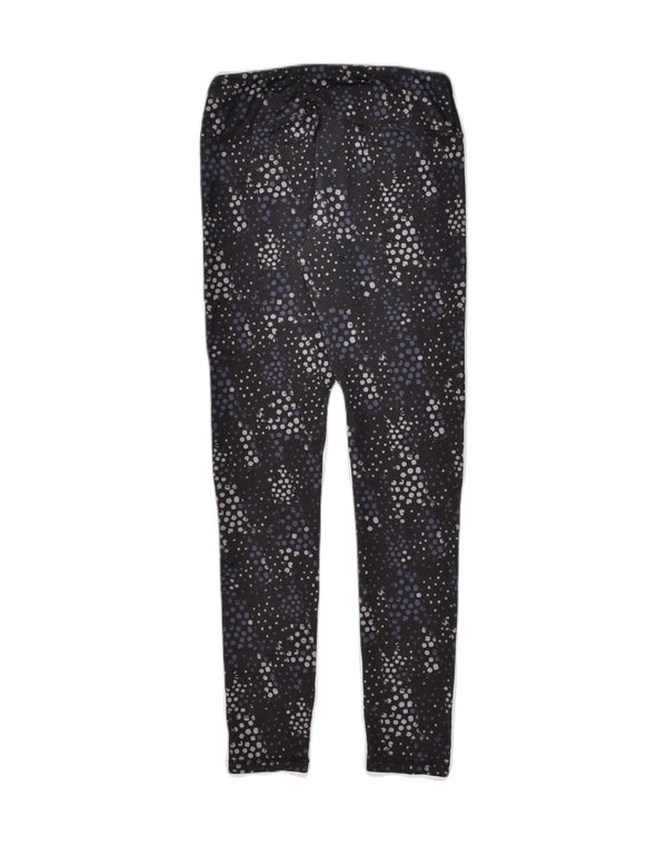 Legginsy damskie REEBOK UK 8, małe, szare, poliestrowe cętki