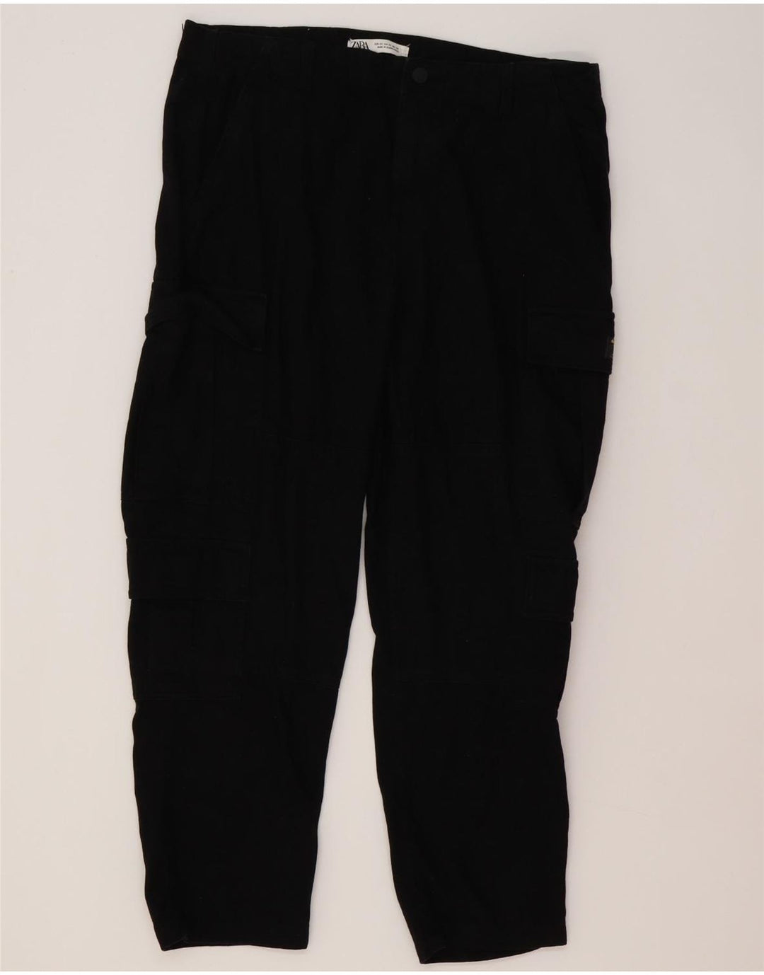 Męskie spodnie cargo Zara EU 44 Large W34 L27 czarne