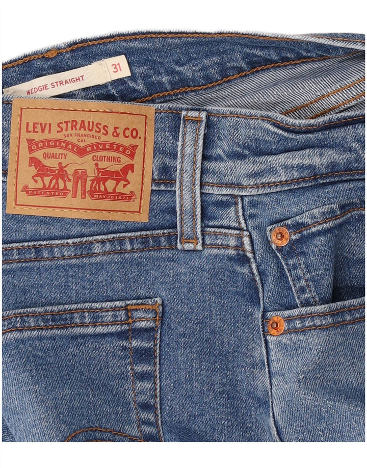 Damskie jeansy Levi's Wedgie Straight W31 L28 Niebieskie