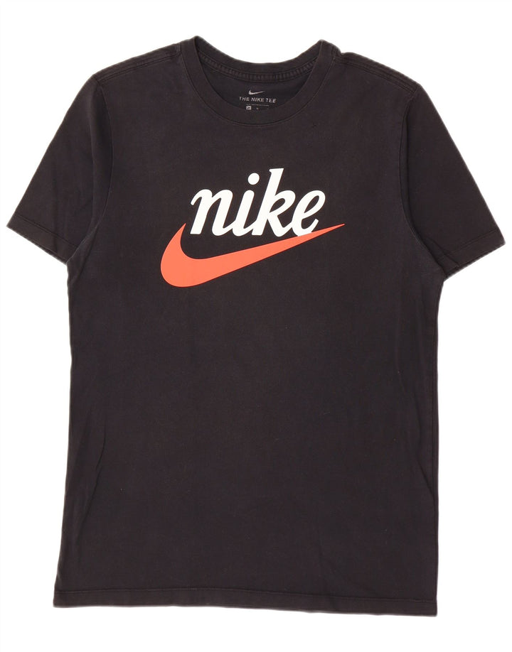 Męski T-shirt Nike z grafiką, średni czarny