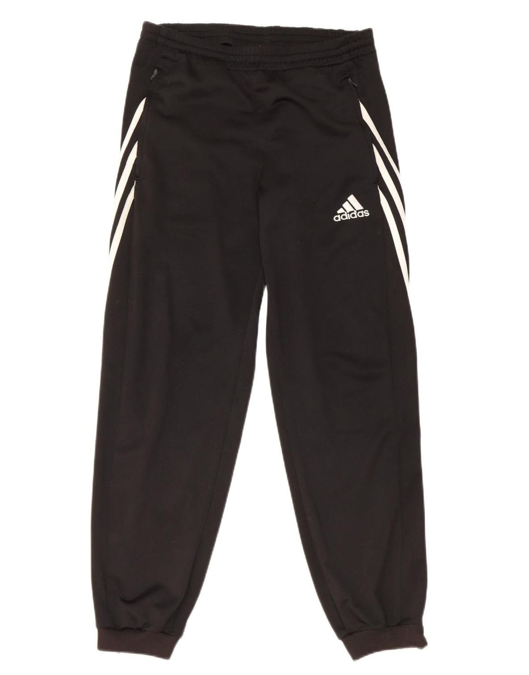 Męskie spodnie dresowe Adidas, małe, czarne, poliestrowe