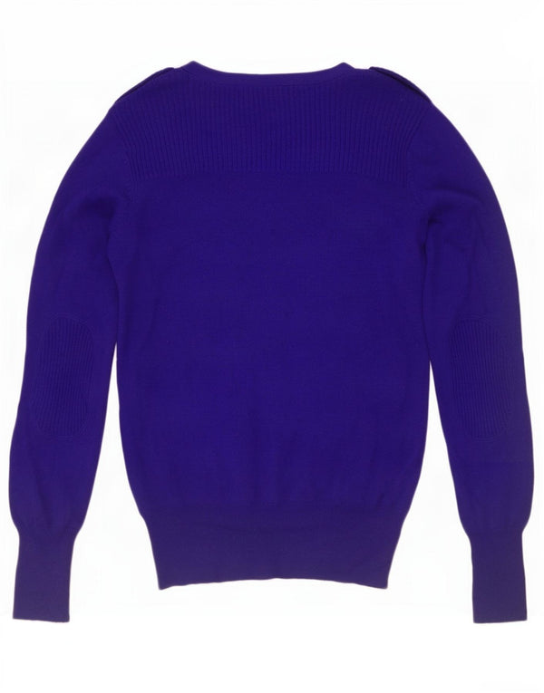 Damski sweter wojskowy Marks & Spencer UK 10, mały, granatowy