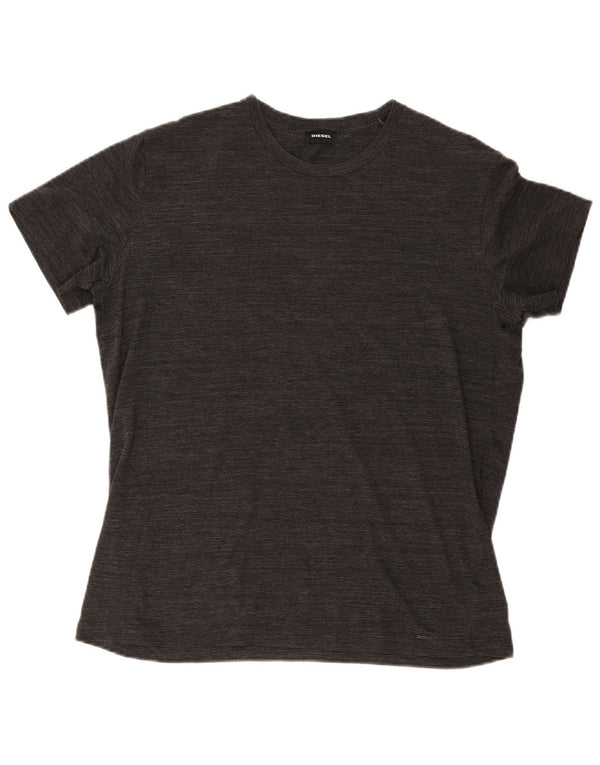T-shirt męski Diesel XL, szary, nakrapiany, bawełniany