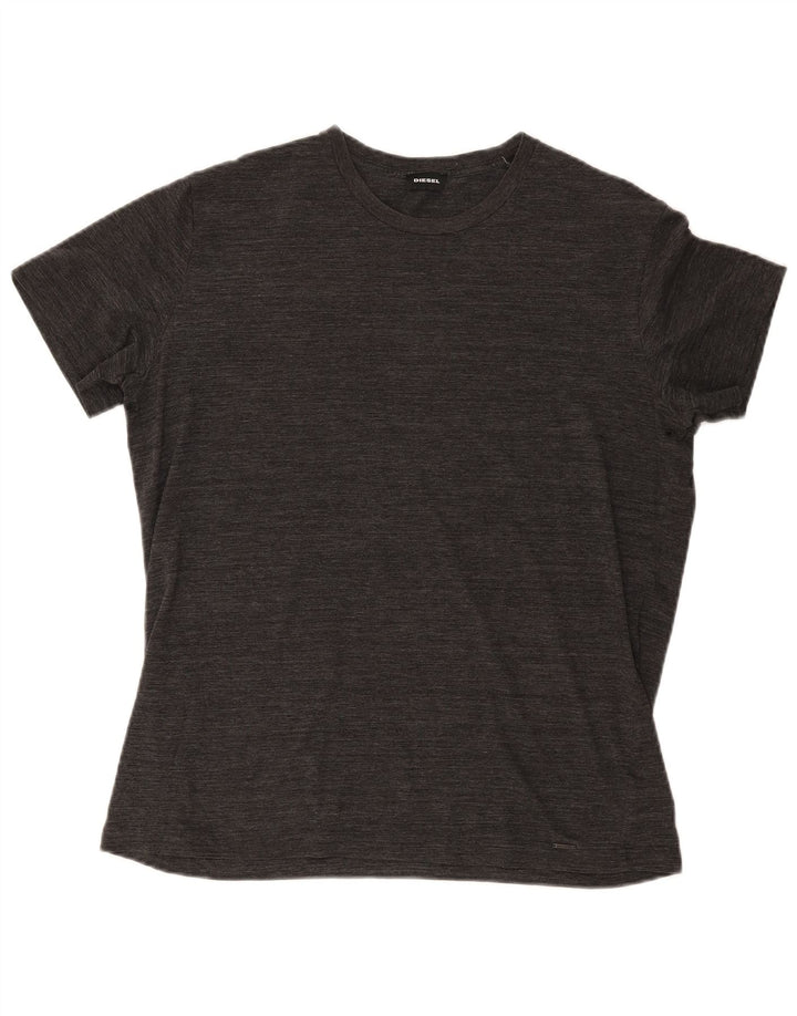 T-shirt męski Diesel XL, szary, nakrapiany, bawełniany