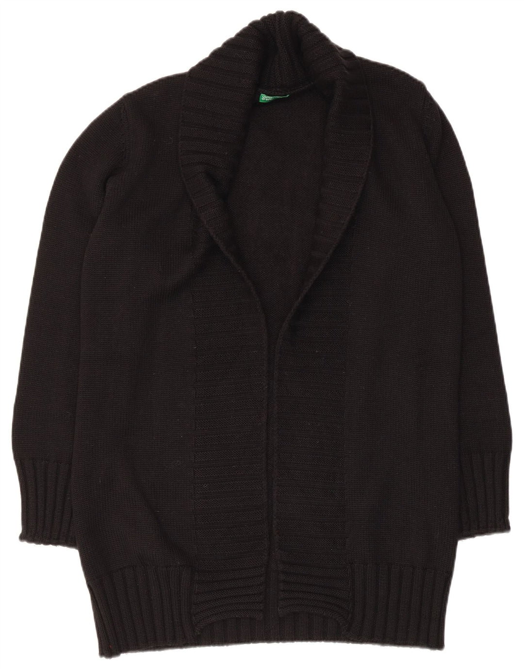 Rozpinany sweter damski Benetton UK 12, średni czarny