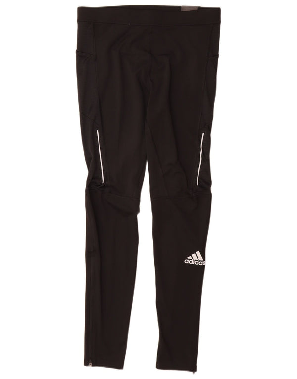 Damskie legginsy Adidas Aeroready UK 12, średni czarny poliester