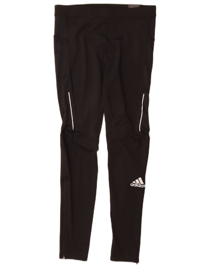 Damskie legginsy Adidas Aeroready UK 12, średni czarny poliester
