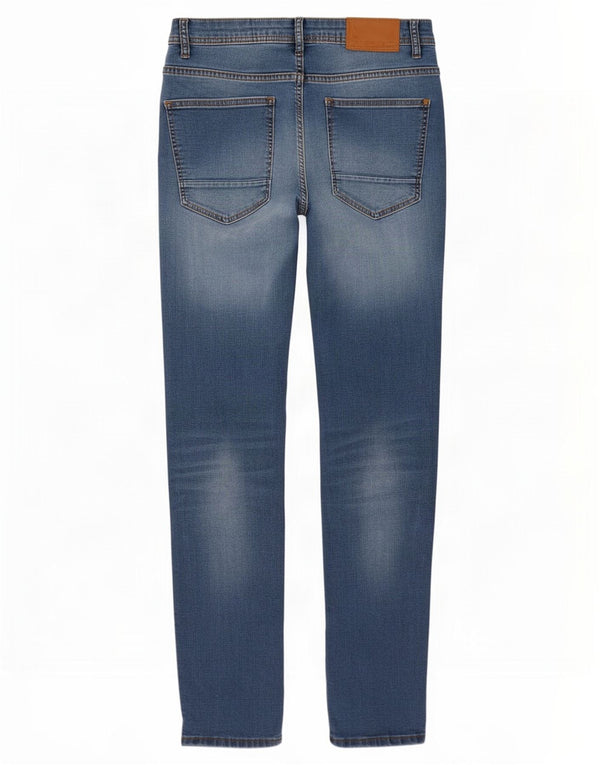 Męskie jeansy slim fit Zara EU 46 XL W36 L28 Niebieskie bawełniane
