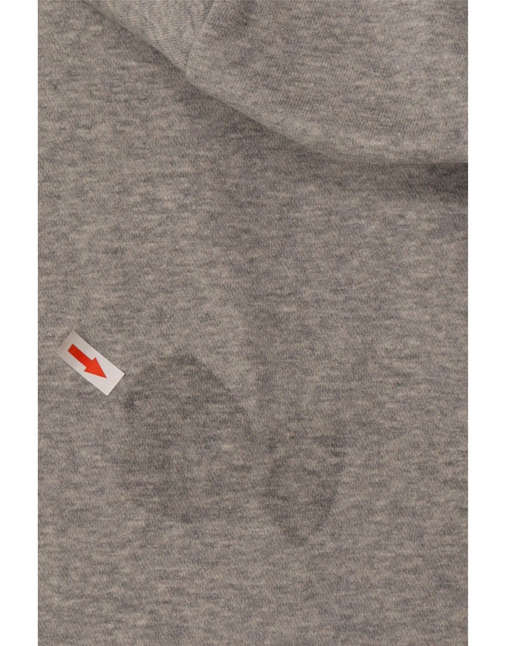 Męski sweter z kapturem NIKE o luźnym kroju, średnioszary, bawełniany