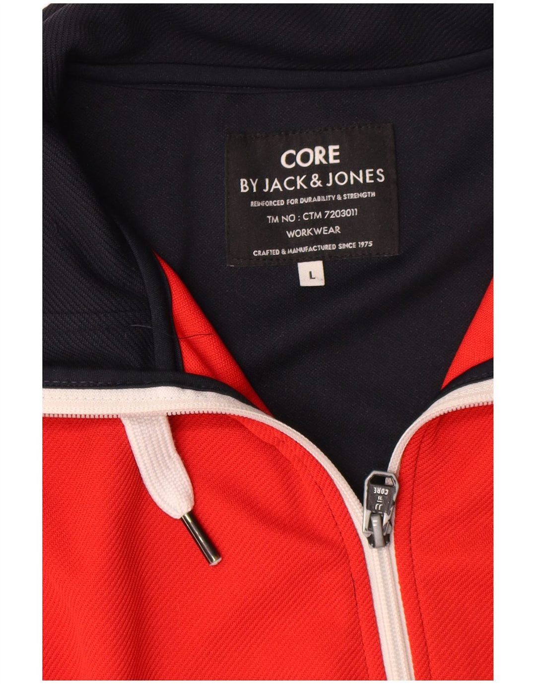 Męska kurtka dresowa Jack & Jones, duża, granatowa, z blokami kolorów