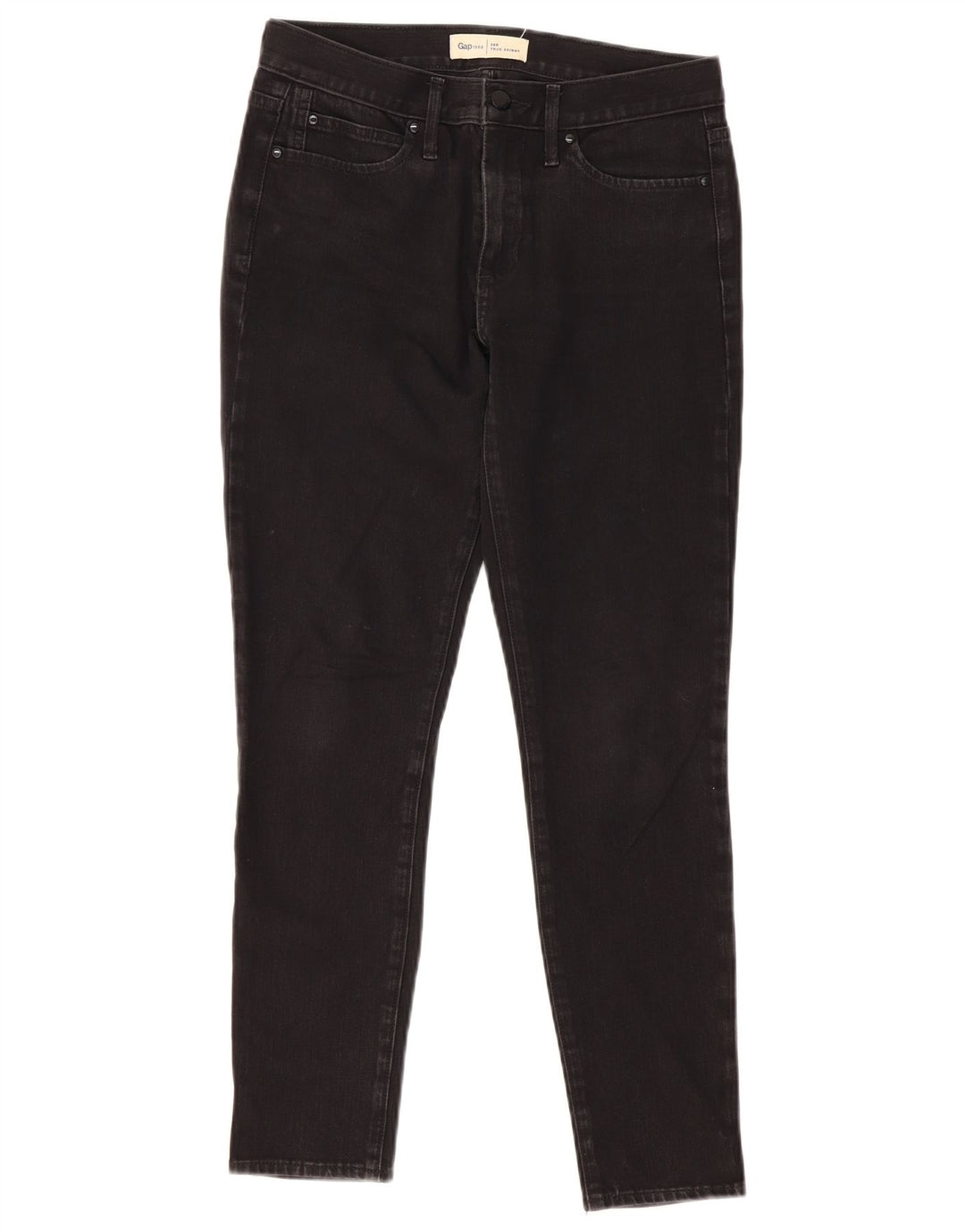 Damskie jeansy skinny Gap W28 L28 Czarne bawełniane