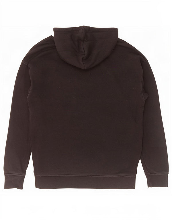 Damska bluza z kapturem Adidas Graphic Oversized UK 6 XS Czarna bawełna