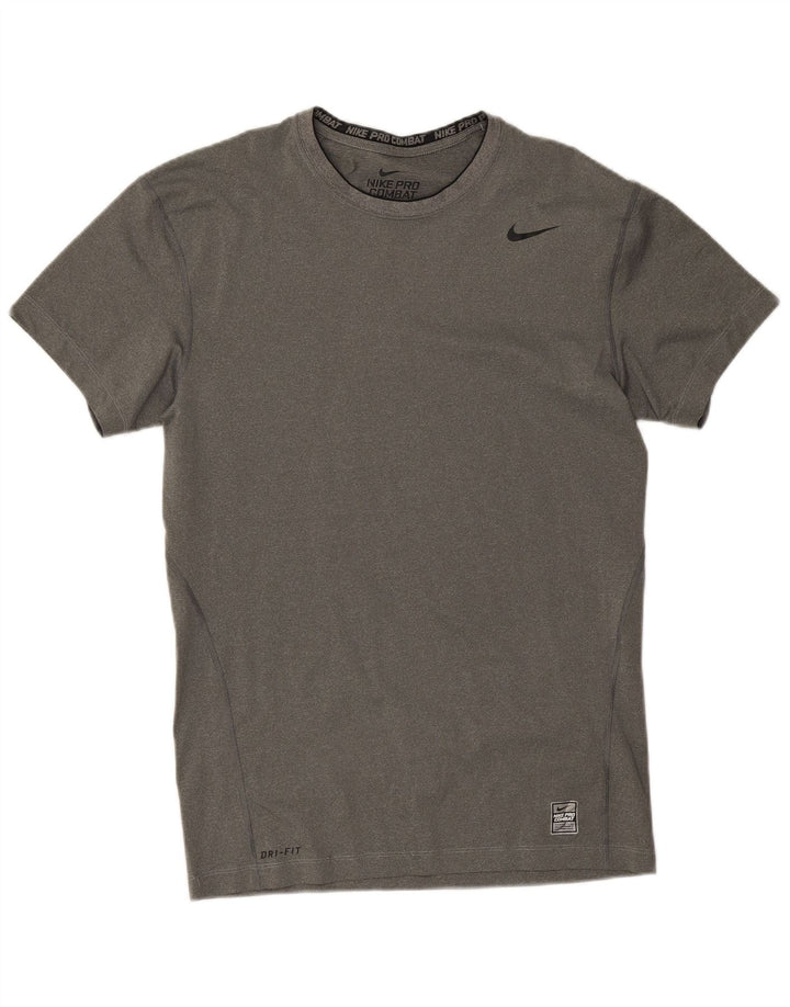 Męski T-shirt kompresyjny Nike, 2XL, szary, nakrapiany poliester
