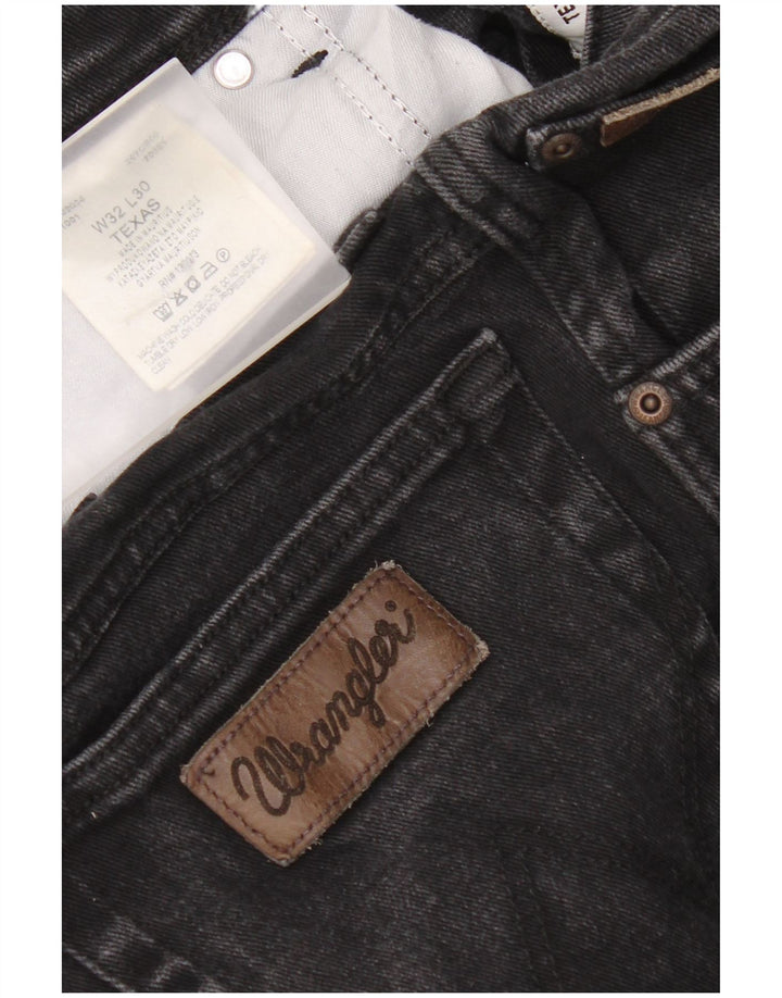 Męskie jeansy Wrangler Texas Straight W32 L30, czarne, bawełniane