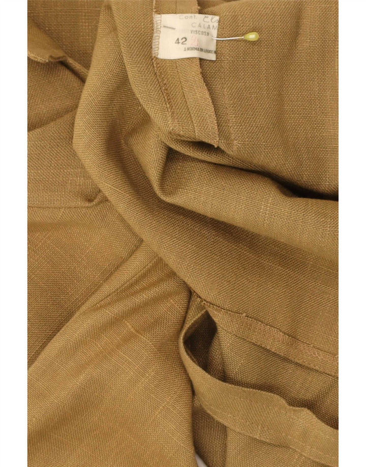 Damska koszula wierzchnia w stylu vintage IT 42, średnia khaki, wiskoza, klasyczna