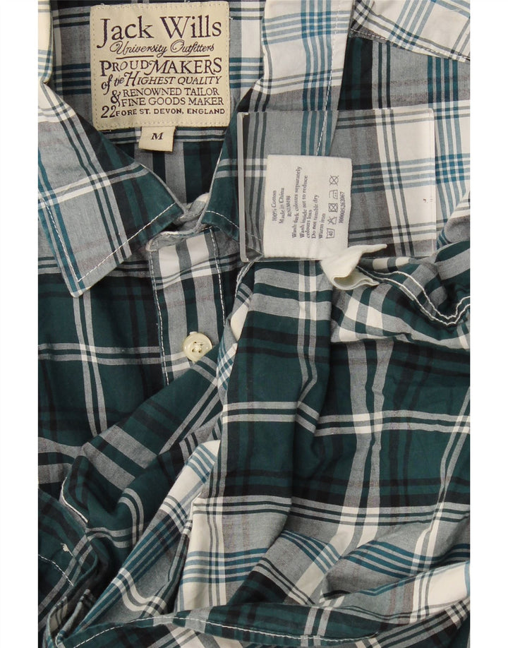 Koszula męska Jack Wills, bawełniana w średnią zieloną kratkę