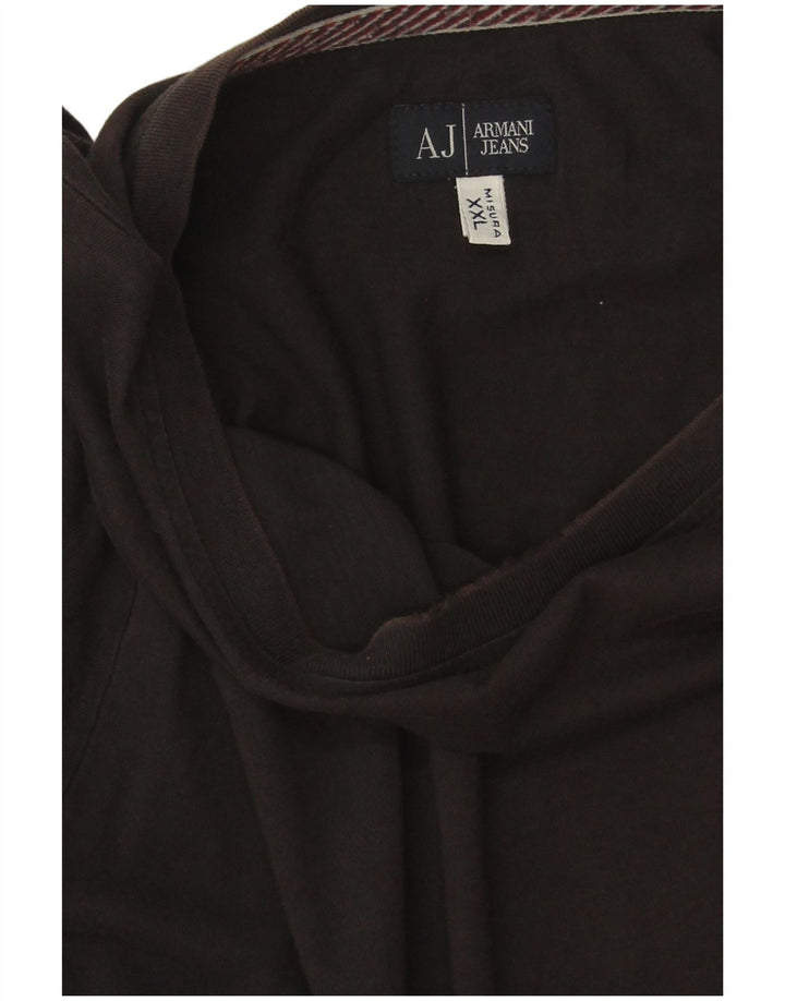 Męski top z długim rękawem Armani Jeans 2XL w kolorze czarnym