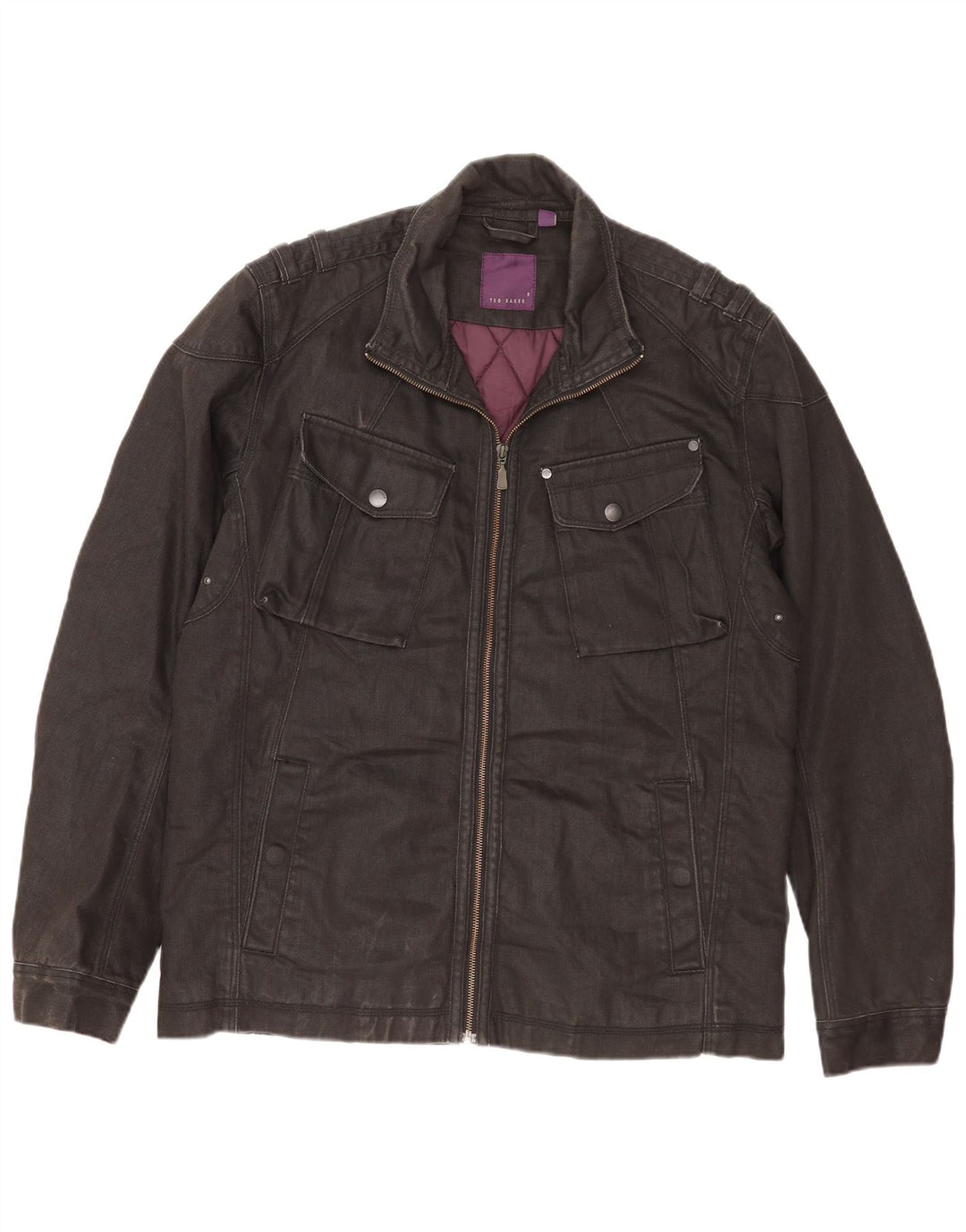 Męska kurtka użytkowa Ted Baker, rozmiar 5 XL, czarna, bawełniana
