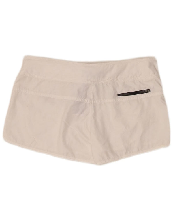 Damskie spodenki sportowe Nike UK 10, małe, białe, poliestrowe
