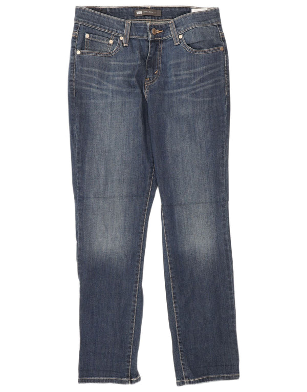 Damskie jeansy skinny ze średnim stanem Levi's US 8 Medium W29 L30 Niebieska bawełna