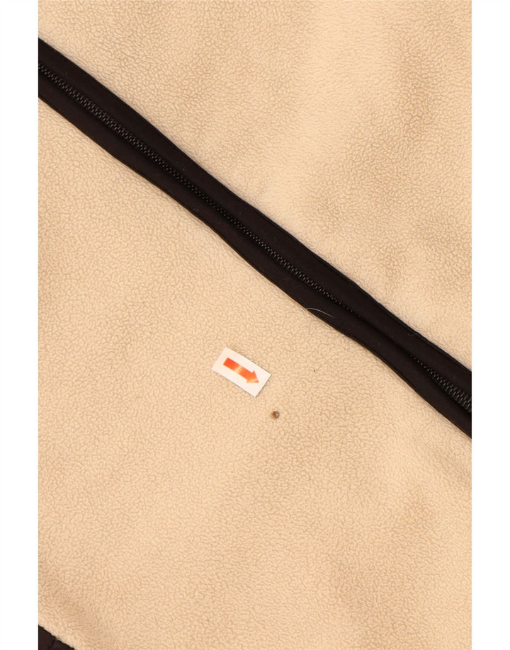 Damska kurtka polarowa NAPAPIJRI UK 14, duży beżowy poliester z blokami kolorów