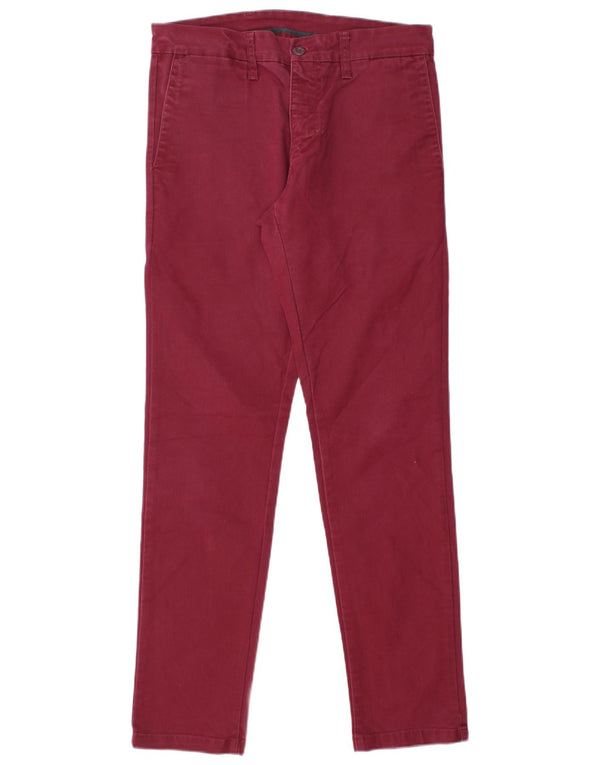 Damskie spodnie chino CARHARTT W31 L30 Burgundowa bawełna