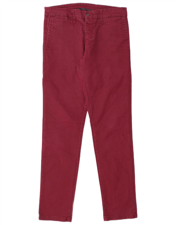 Damskie spodnie chino CARHARTT W31 L30 Burgundowa bawełna