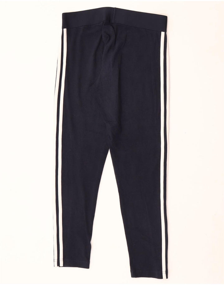 Legginsy damskie Adidas UK 12/14 Średni granatowy, bawełniany