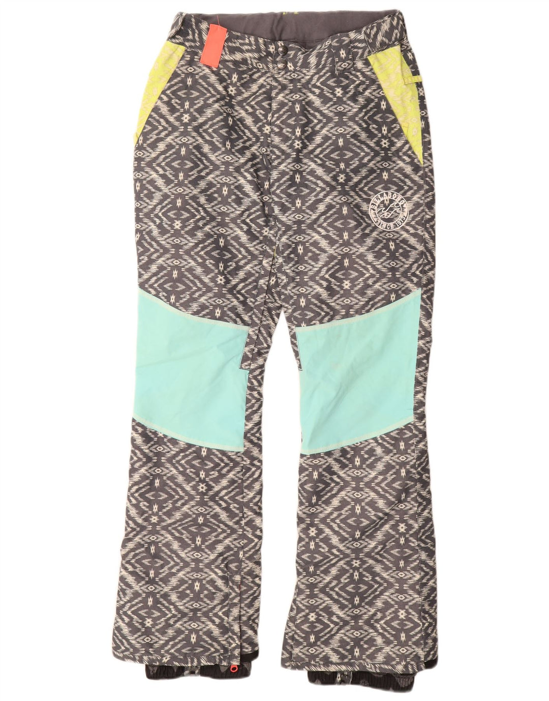 Damskie spodnie narciarskie Billabong UK 14 Średni szary geometryczny poliester