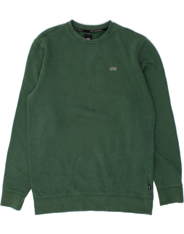 VANS Mens Sweatshirt Jumper Medium Green Cotton